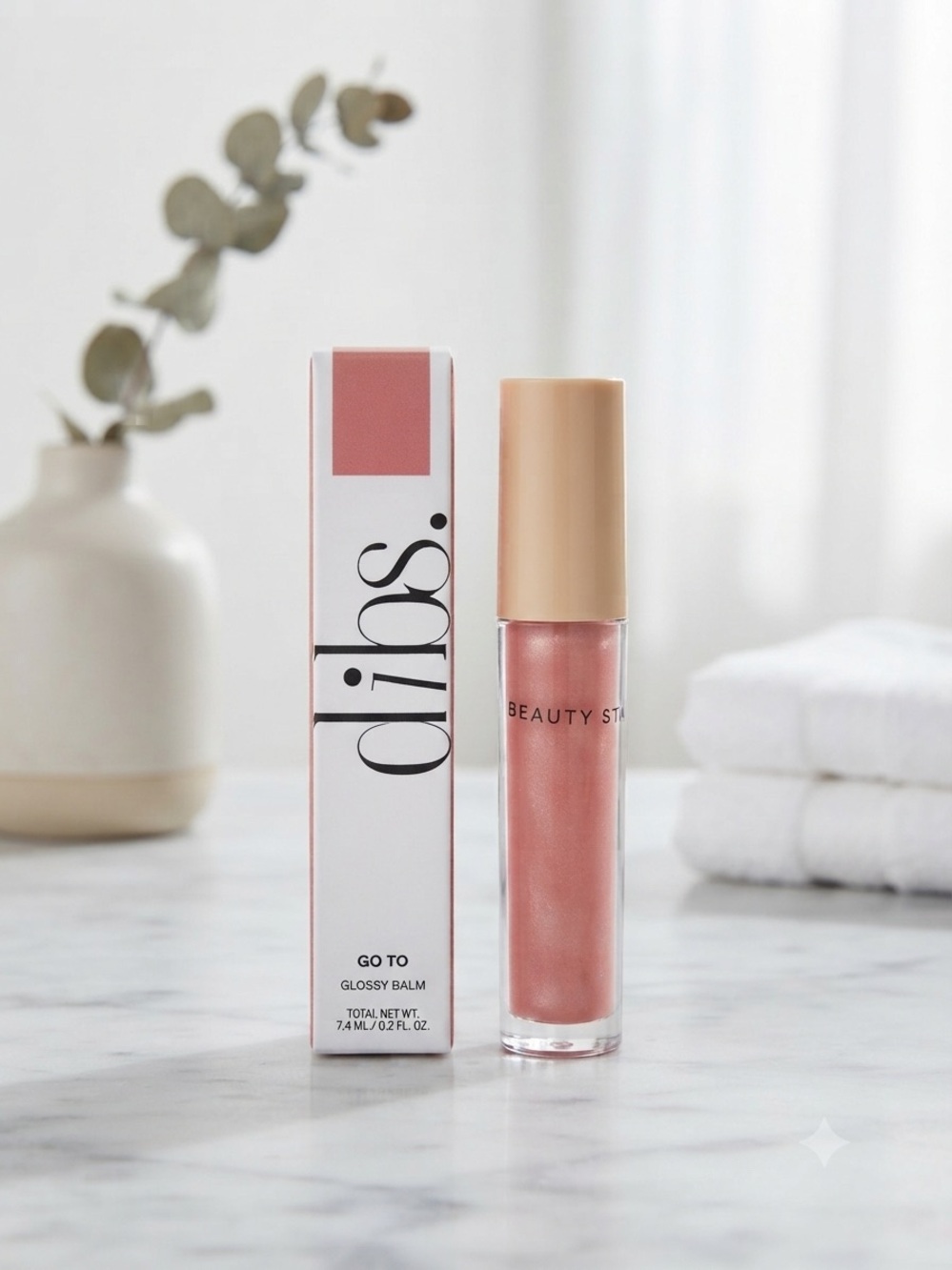 dizós Go To Glossy Lip Balm — Soft Pink Shimmer
